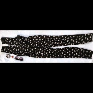 Black Full Length Romper